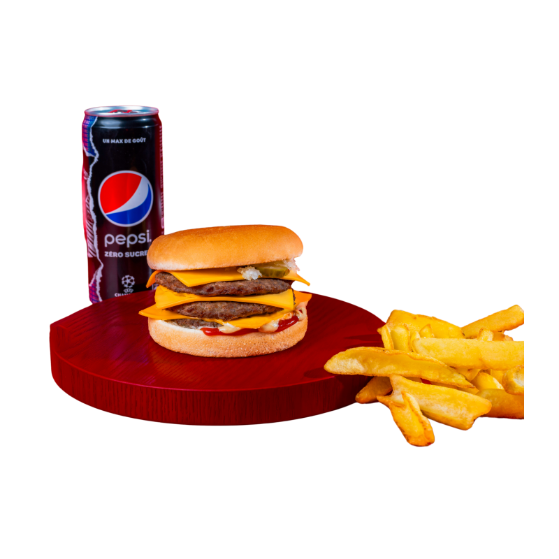 Menu Triple Cheese Burger